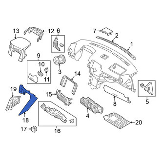 Nissan OE - Right Instrument Panel Cover