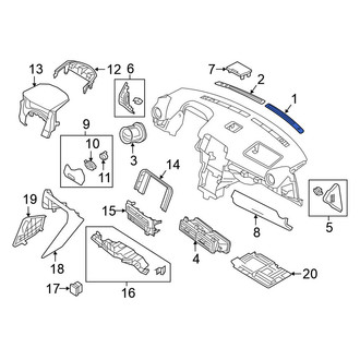 Nissan OE - Right Dashboard Air Vent Trim
