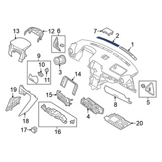 Nissan OE - Left Dashboard Air Vent Trim