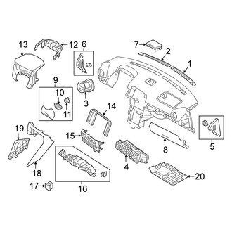 Nissan OE - Instrument Panel Components