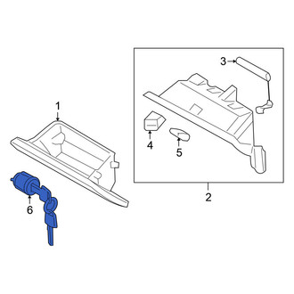Nissan OE - Front Glove Box Lock Kit