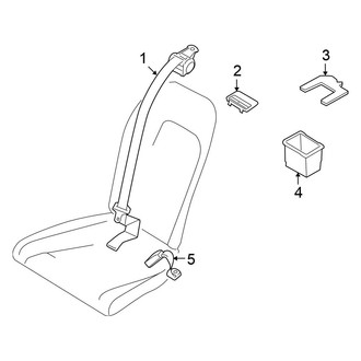Nissan OE - Restraint Systems - Rear Seat Belts