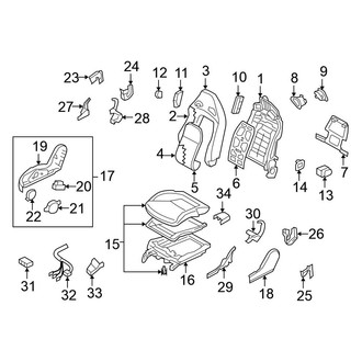 Nissan OE - Seats & Tracks - Passenger Seat Components