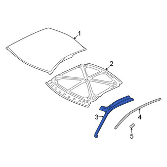 Nissan OE - Left Roof Side Rail