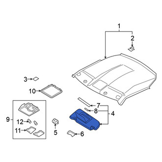 Nissan OE - Left Sun Visor