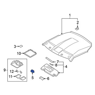 Nissan OE - Sun Visor Holder