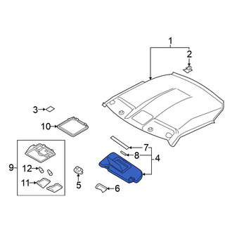Nissan OE - Right Sun Visor