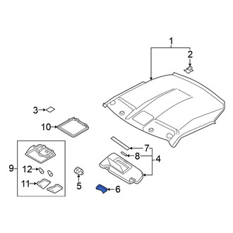 Nissan OE - Sun Visor Cover