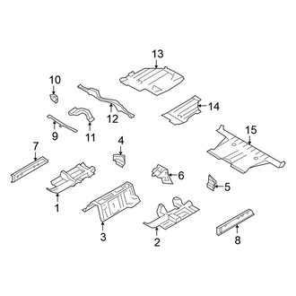 Nissan OE - Pillars, Rocker & Floor - Floor & Rails