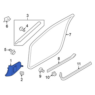 Nissan OE - Left Kick Panel Trim