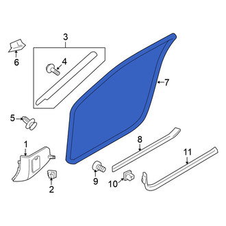 Nissan OE - Left Inner Door Seal