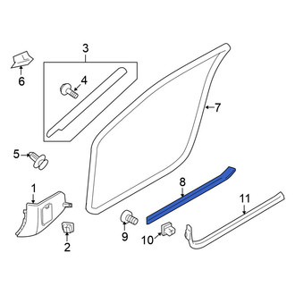 Nissan OE - Left Inner Door Sill Plate