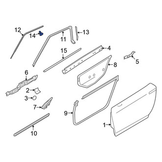 Nissan OE - Roof Panel Reveal Molding Clip
