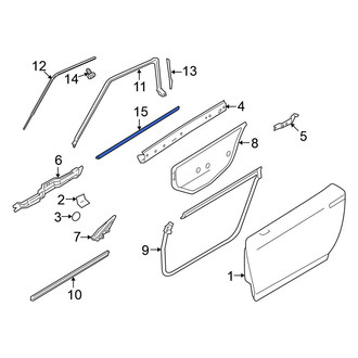Nissan OE - Front Left Door Belt Molding