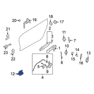 Nissan OE - Front Left Inner Interior Door Handle