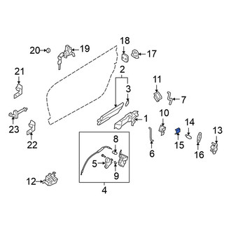 Nissan OE - Front Left Door Latch Assembly