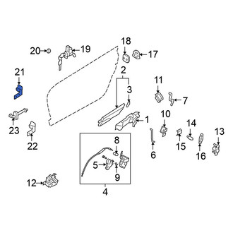 Nissan OE - Front Left Lower Door Hinge