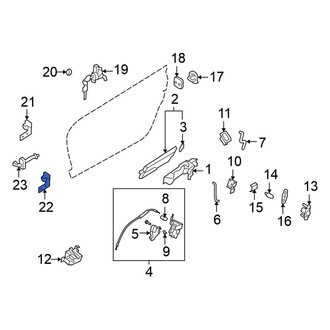 Nissan OE - Front Left Lower Door Hinge