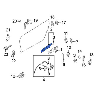 Nissan OE - Front Left Exterior Door Handle Cover