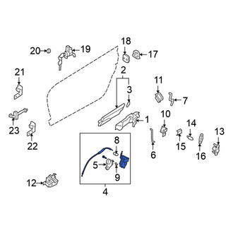 Nissan OE - Front Left Door Latch Assembly