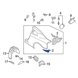 Nissan OE - Rear Left Quarter Panel Extension