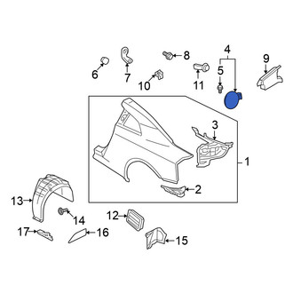 Nissan OE - Rear Fuel Filler Door