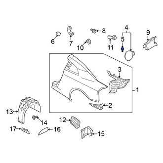 Nissan OE - Rear Fuel Door Spring