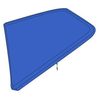 Nissan OE - Rear Left Quarter Glass
