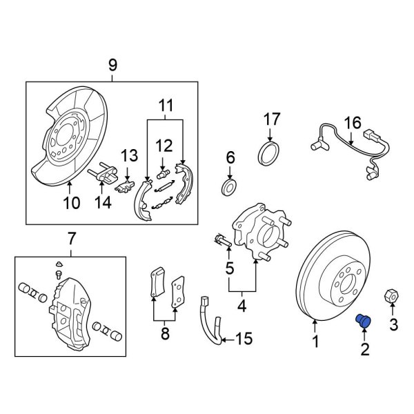 Disc Brake Rotor Set Screw