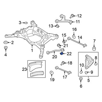 Nissan OE - Upper Suspension Control Arm Nut