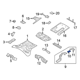 Nissan OE - Rear Left Frame Side Member