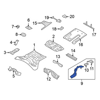 Nissan OE - Rear Right Frame Side Member Assembly