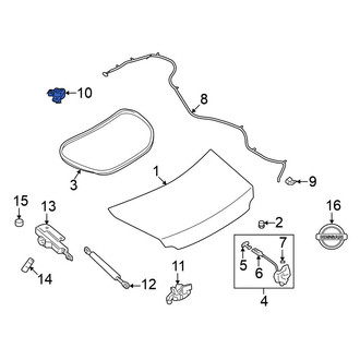 Nissan OE - Rear Deck Lid Lock