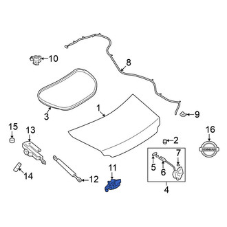 Nissan OE - Rear Deck Lid Striker