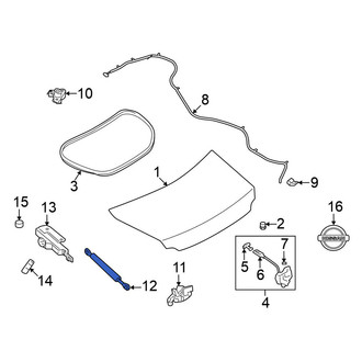 Nissan OE - Trunk Lid Lift Support