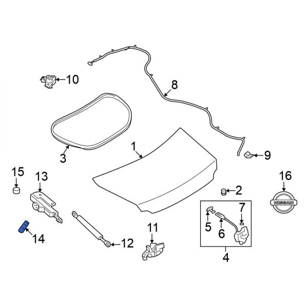 Deck Lid Stop Buffer