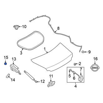 Nissan OE - Deck Lid Hinge Cap
