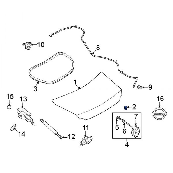 Deck Lid Stop Buffer