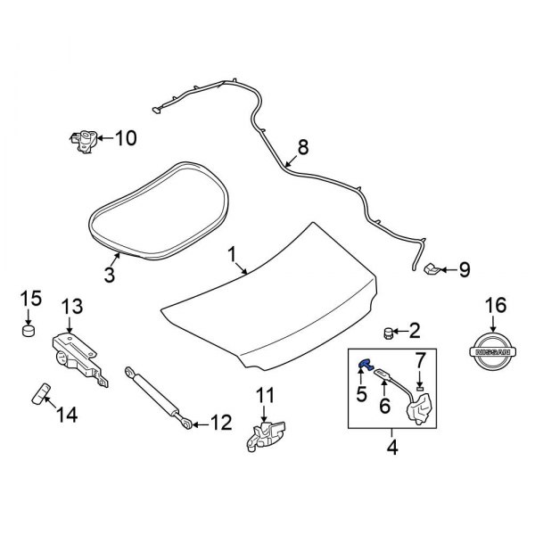 Deck Lid Release Lever