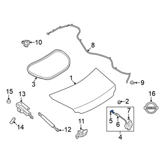Nissan OE - Rear Deck Lid Release Lever