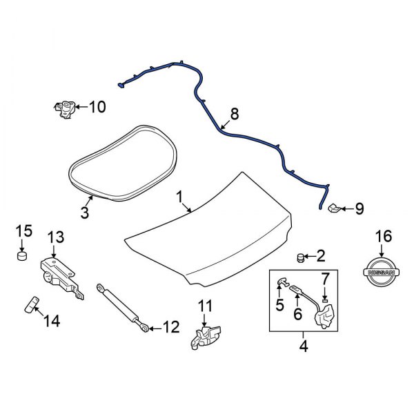 Deck Lid Release Cable