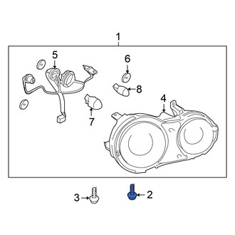 Nissan OE - Bumper Cover Spacer Panel Bolt