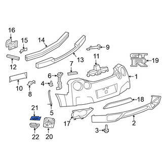 Nissan OE - Rear Left Upper Bumper Trim
