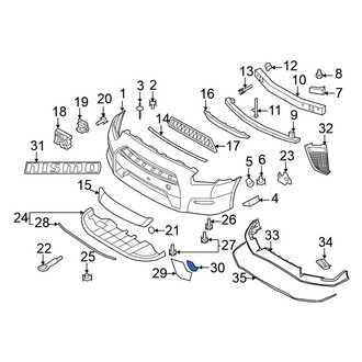Nissan OE - Left Bumper Seal