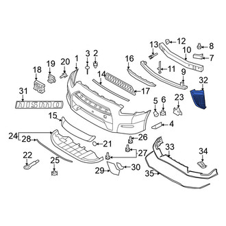 Nissan OE - Rear Center Bumper Trim