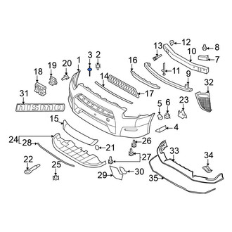 Nissan OE - Bumper Cover Rivet