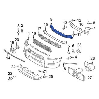 Nissan OE - Front Bumper Impact Absorber