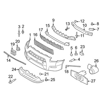 Nissan OE - Front Bumper & Grille - Bumper & Components (Premium / Skyline Edition / T-spec / T-spec Takumi Edition)