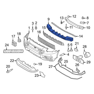 Nissan OE - Front Bumper Impact Absorber