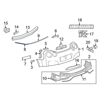 Nissan OE - Outer Bumper Seal